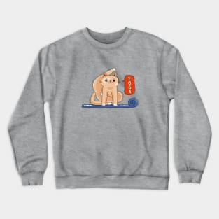 Cat and yoga Crewneck Sweatshirt